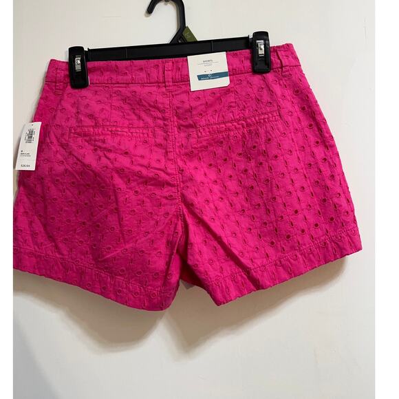 Old Navy Women's Shorts Pink Cotton Casual Summer Size 0 Regular - Picture 2 of 11